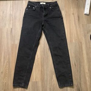 We The Free Denim free people straight leg high rise